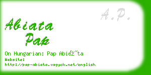 abiata pap business card